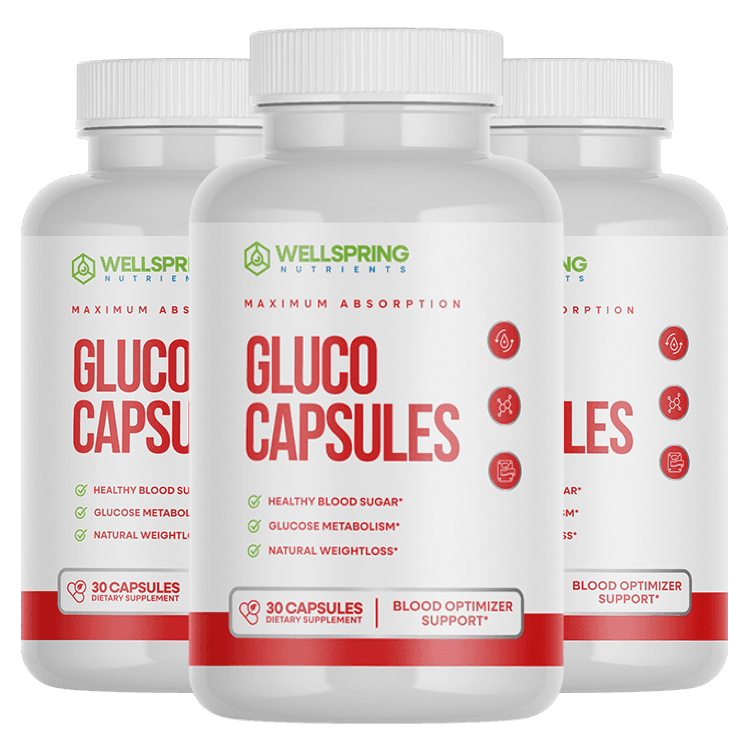 Gluco Capsules bottles
